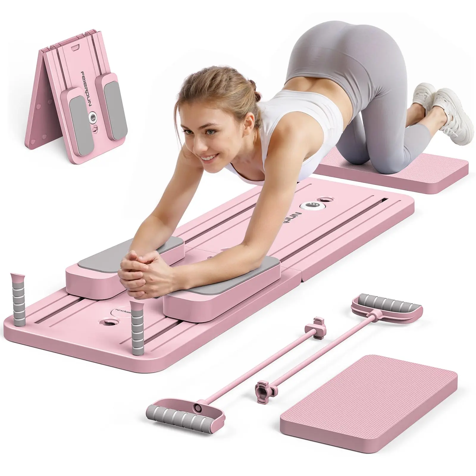Pilates & Yoga Vida - Tabla de Pilates Plegable Multifuncional, Entrenador