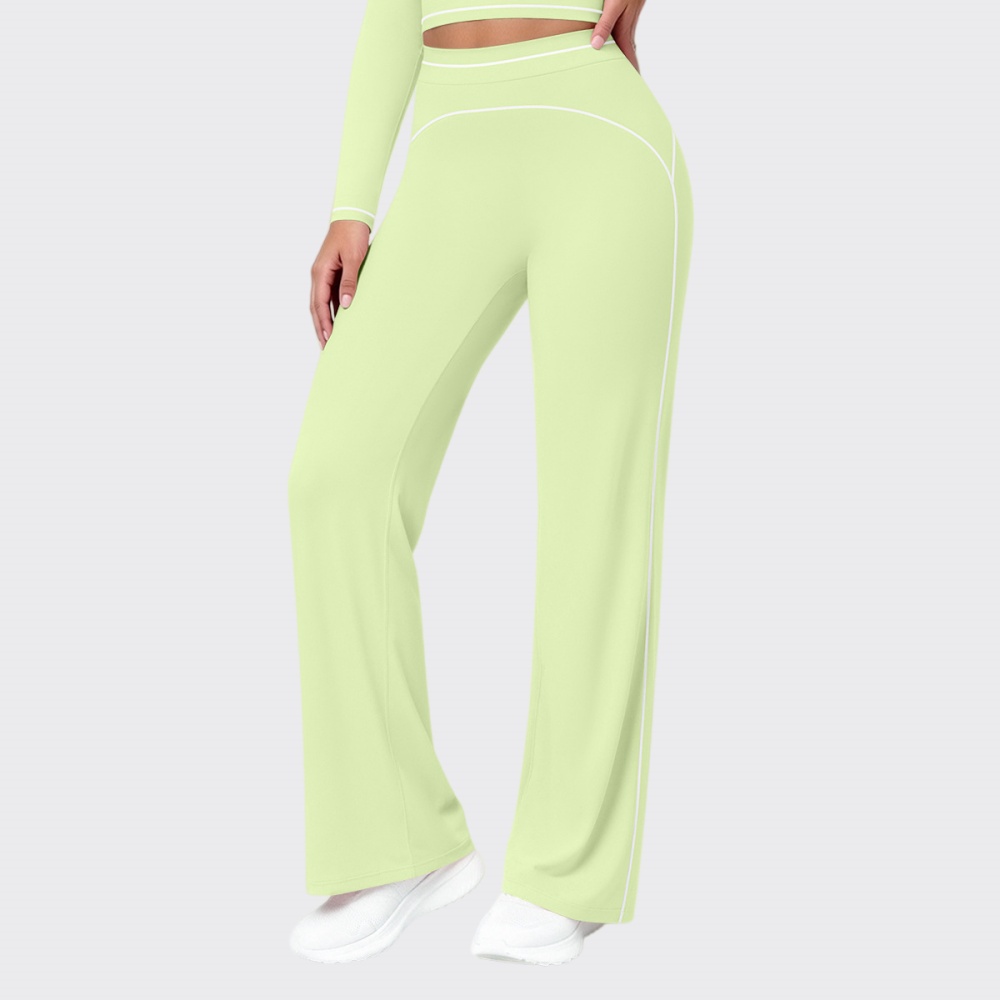 Pilate Yoga Workout - Nuevos Pantalones Acampanados de Cintura Alta