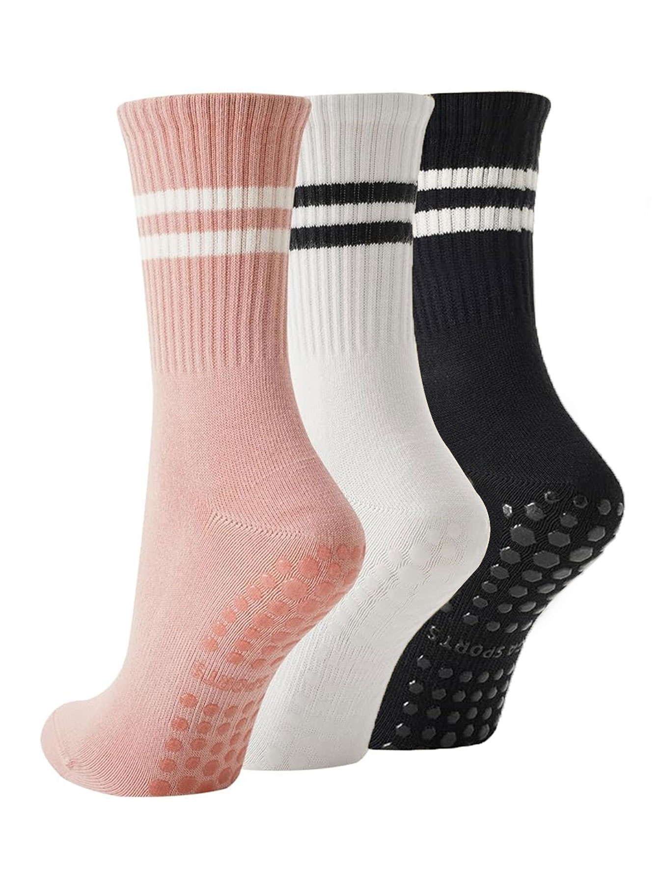 3 pares de calcetines de yoga, - Medias Para Pilates Y Yoga reseña y precio