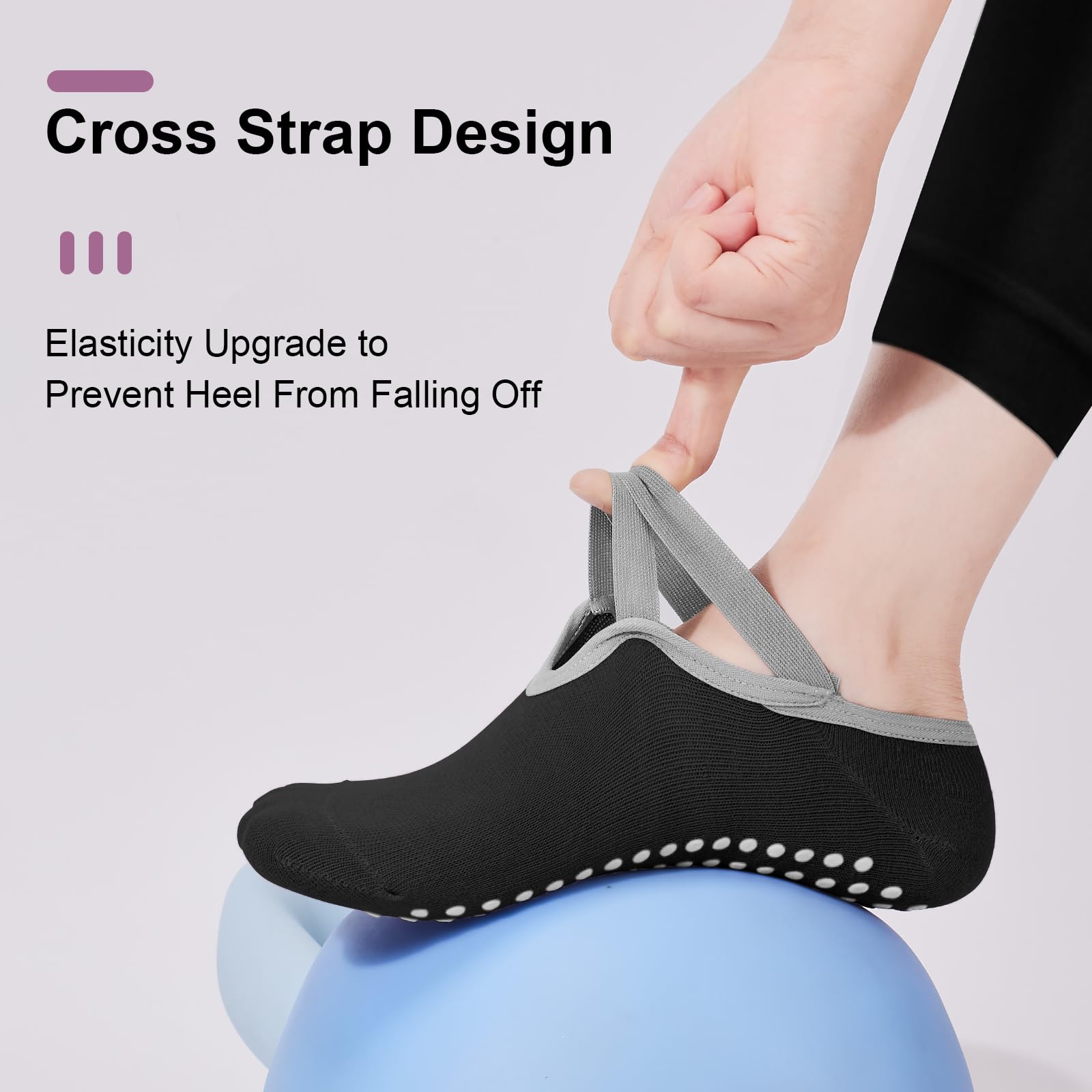 Paquete de 4 Calcetines de Pil - Medias Para Pilates Y Yoga reseña y precio