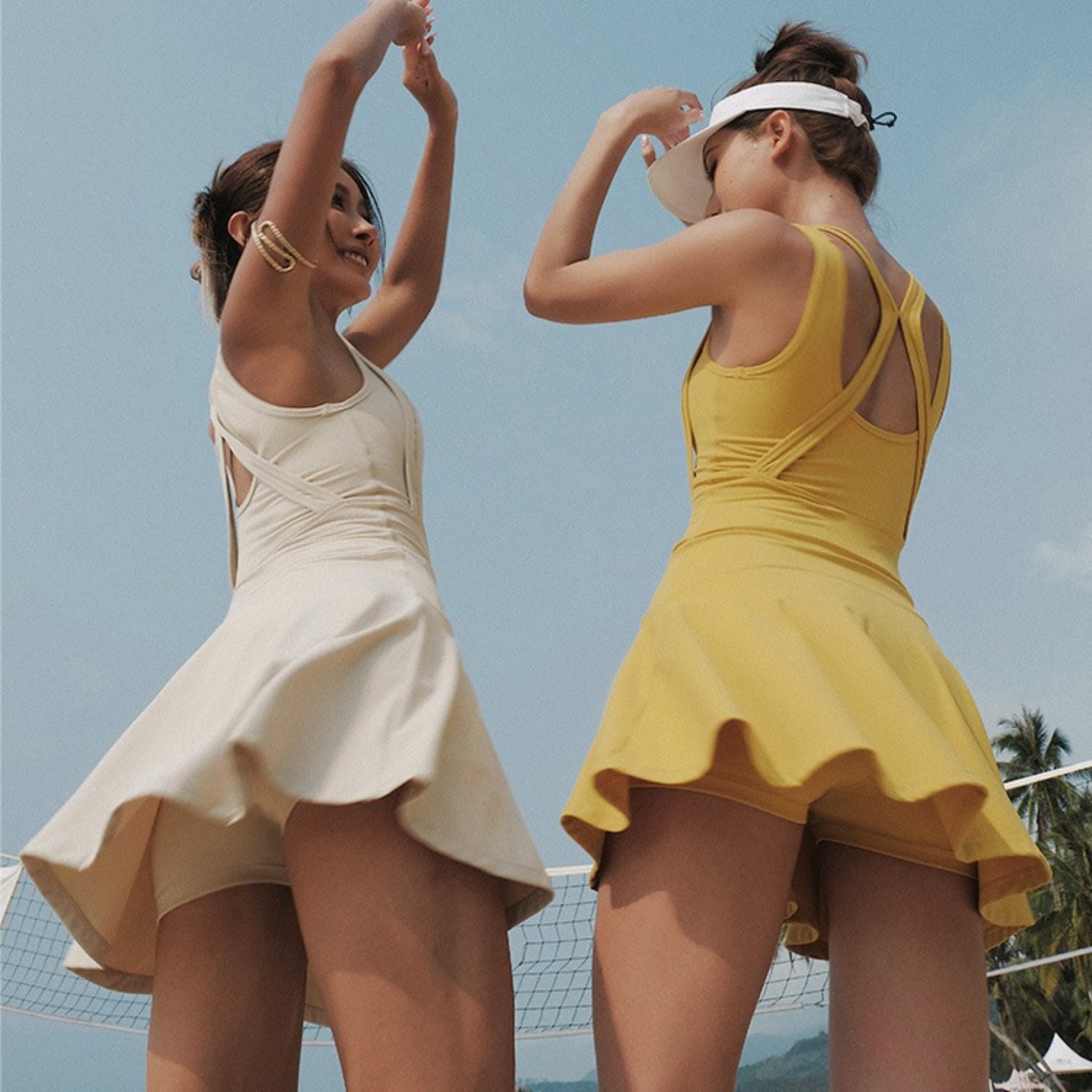 Vestido corto acolchado sin es - Pilates Yoga One reseña y precio